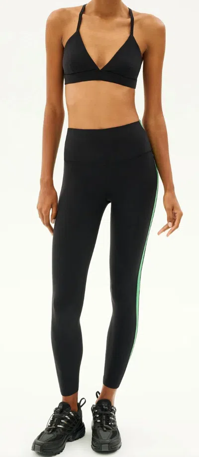 SPLITS59 CLARE HIGH WAIST RIGOR LEGGINGS IN BLACK/GRASS