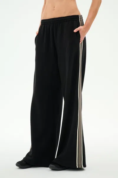 Splits59 Dallas French Terry Wide Leg Sweatpant In Black/lentil