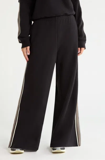 Splits59 Dallas Wide Leg French Terry Pants In Black