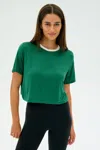Splits59 Djuna Crop Ringer In Green