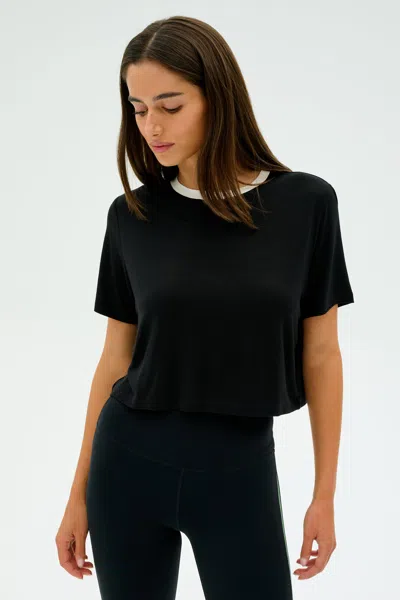 Splits59 Djuna Crop Ringer In Black