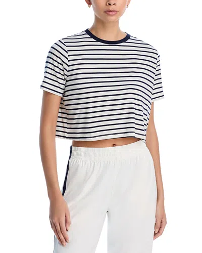 Splits59 Djuna Crop Ringer Tee In Indigo Stripe