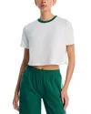 Splits59 Djuna Crop Ringer In White/arugula