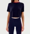 Splits59 Djuna Crop Ringer Top In Blue/red In Multi