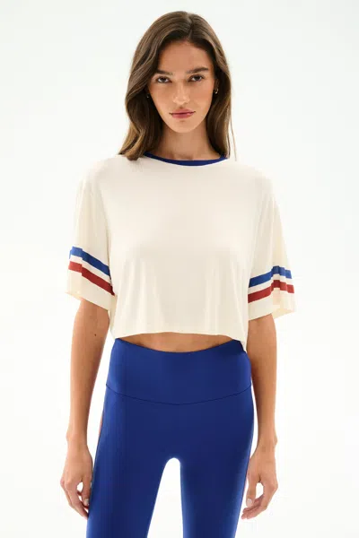 Splits59 Djuna Oversized Crop Jersey Tee In Neutral