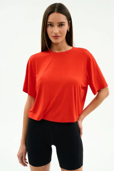 Splits59 Djuna Oversized Jersey Tee In Orange