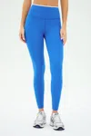 Splits59 Easton High Waisted 7/8 Leggings In Blue