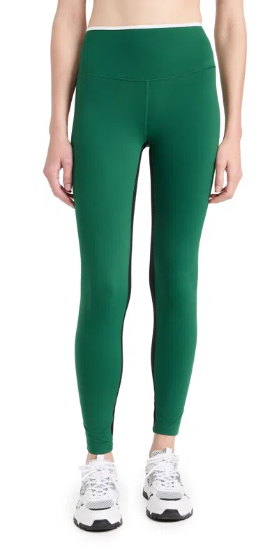 Splits59 Easton Rigor High Waist 7/8 Leggings Arugula/white In Green