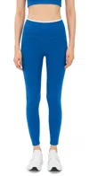 Splits59 Easton Rigor High Waist 7/8 Leggings Classic Blue/white In Classic Blue/white