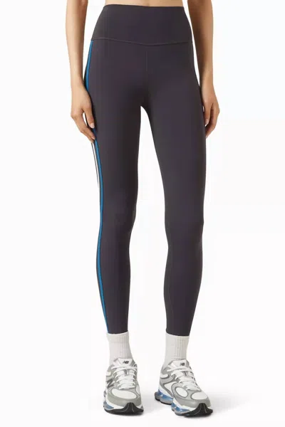 Splits59 Ella Airweight 7/8 Leggings In Graphite/sblue In Black