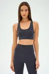 Splits59 Ella Airweight Bra Top In Graphite Grey In Gray