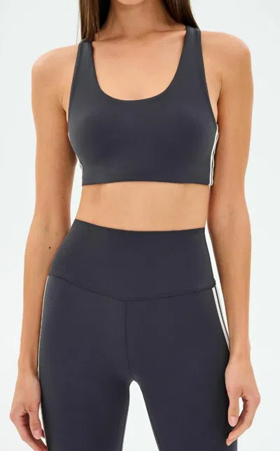 Splits59 Ella Airweight Bra Top In Graphite Grey In Gray