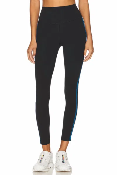Splits59 Ella High Waist Airweight 7/8 Leggings In Graphite/white/blue In Black