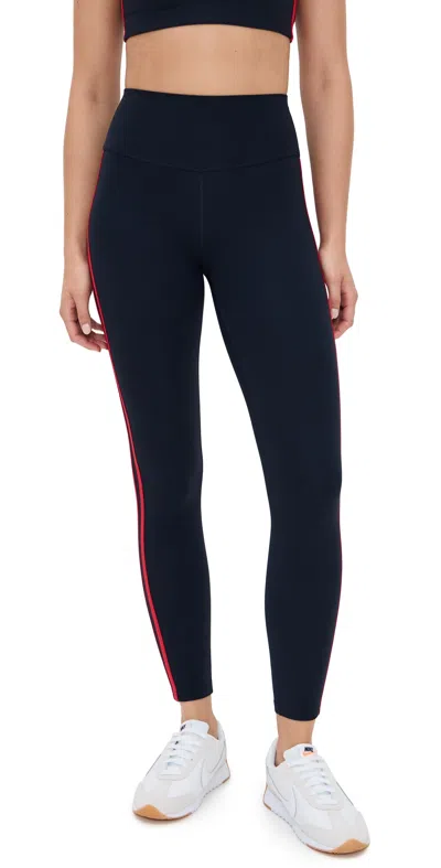 Splits59 Ella High Waist Airweight 7/8 Leggings Indigo/pirate Red