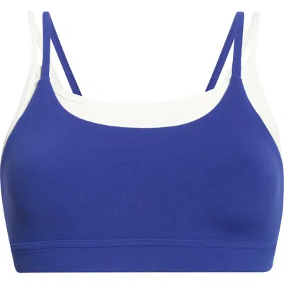 Splits59 Elliah Airweight Double Layer Sports Bra In Blue