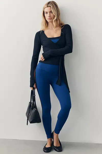 Splits59 Emerson Airweight Mid Rise Leggings In Blue