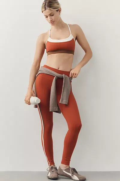 Splits59 Emerson Airweight Mid Rise Leggings In Orange