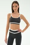 Splits59 Eva Rigor Double Strap Bra In Black