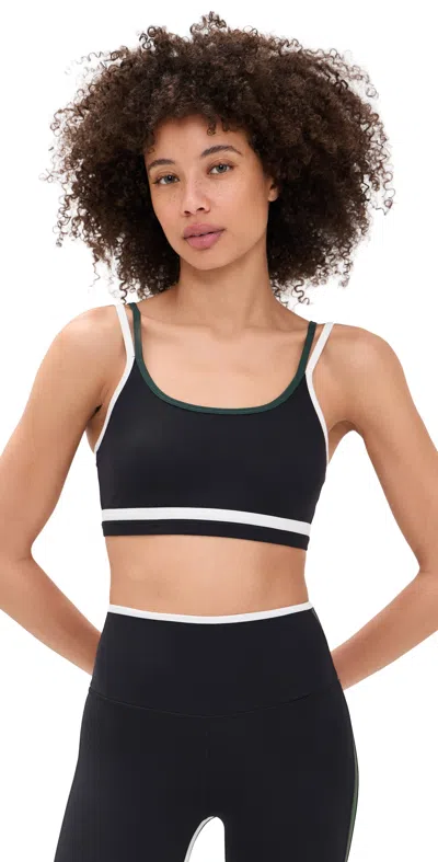 Splits59 Eva Rigor Double Strap Bra Black/military