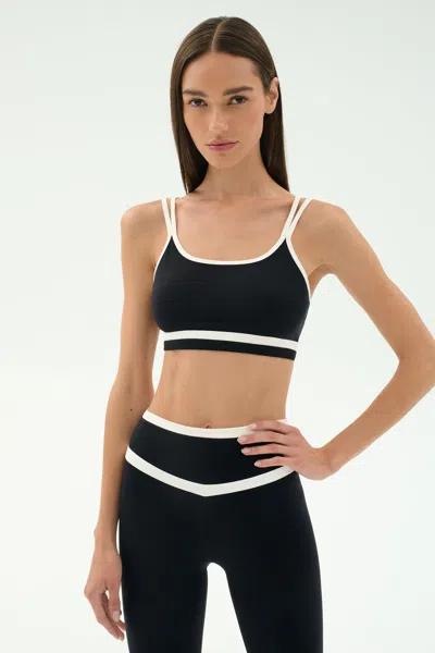 Splits59 Eva Rigor Double Strap Bra In Black