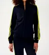 Splits59 Fox Track Jacket In Inidigo/chartreuse