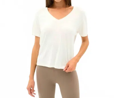Splits59 Georgia Jersey V-neck Shirt In White