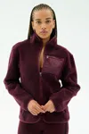 Splits59 Harris Sherpa Jacket In Burgundy