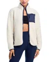 Splits59 Harris Sherpa Zip Front Jacket In Neutral