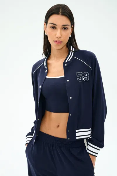 Splits59 Hayes Varsity Rigor Jacket In Purple