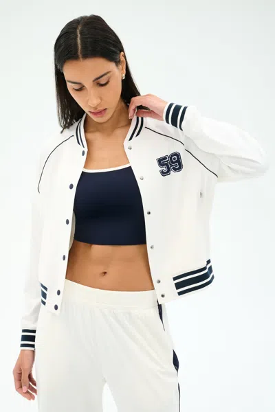 Splits59 Hayes Varsity Rigor Jacket In White