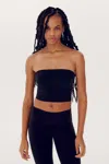 Splits59 Hazel Airweight Crop Bandeau In Black