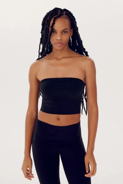 Splits59 Hazel Airweight Crop Bandeau In Black