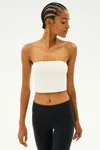 Splits59 Hazel Airweight Crop Bandeau In White