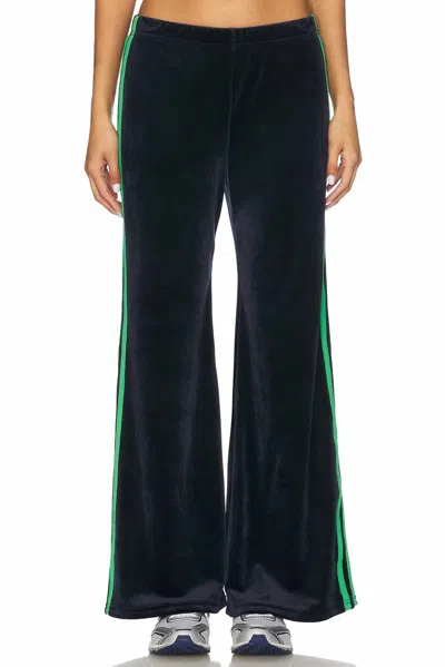 Splits59 Heritage Velour Pant In Indigo/grass In Animal Print