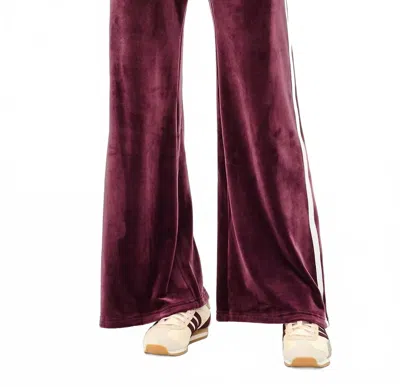 Splits59 Heritage Velour Pants In Dark Cherry / White In Multi