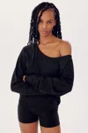 Splits59 Indy Dolman Fleece Sweatshirt In Black