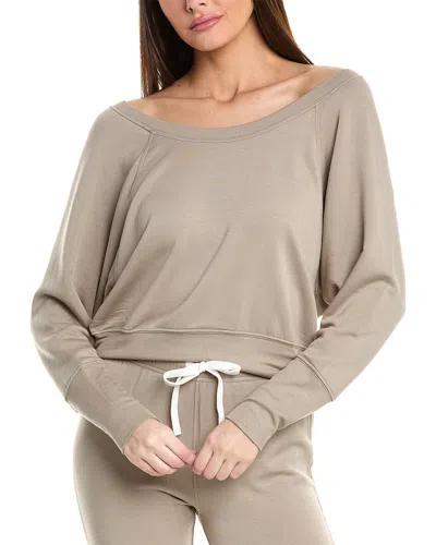 Splits59 Indy Dolman Fleece Sweatshirt In Brown