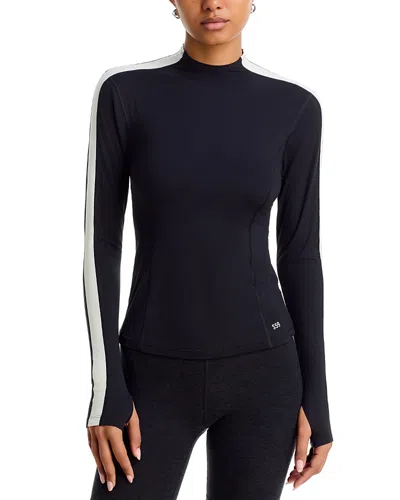 Splits59 Isabelle Mock Neck Top In Blue