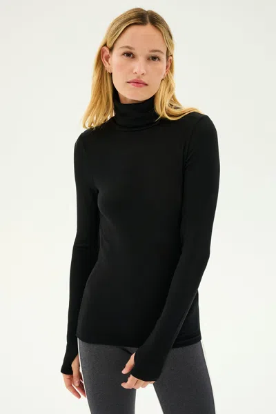 Splits59 Jackson Rib Full Length Turtleneck In Black