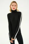 Splits59 Jackson Rib Full Length Turtleneck In Black