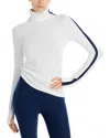 Splits59 Jackson Turtleneck In White/indigo