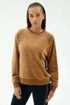 Splits59 Joy Velour Crewneck In Brown