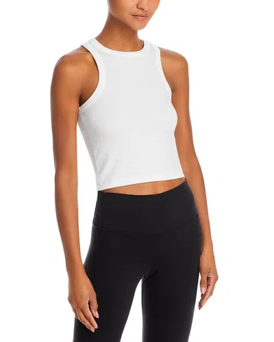 Splits59 Kiki Cropped Tank Top In White