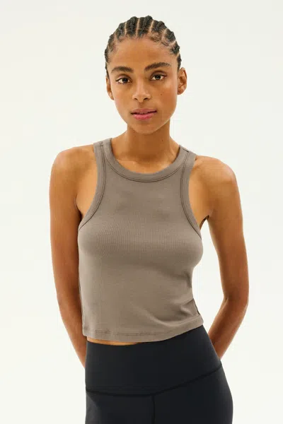 Splits59 Kiki Rib Crop In Gray
