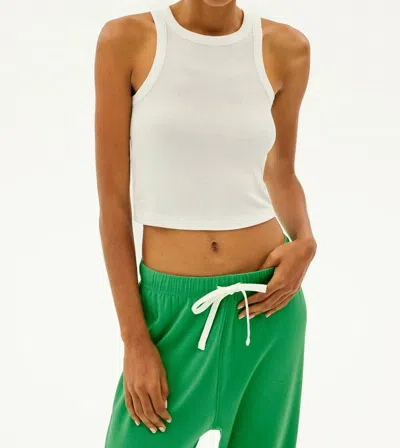 Splits59 Kiki Rib Crop Tank In White