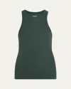 Splits59 Kiki Rib Racerback Tank In Military