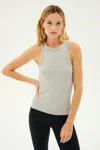 Splits59 Kiki Rib Tank In Heather Grey In Gray