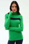 Splits59 Lennon Rib Turtleneck In Green