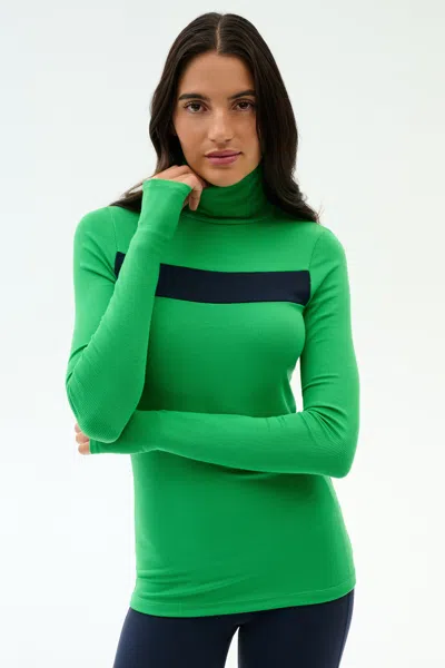 Splits59 Lennon Rib Turtleneck In Green