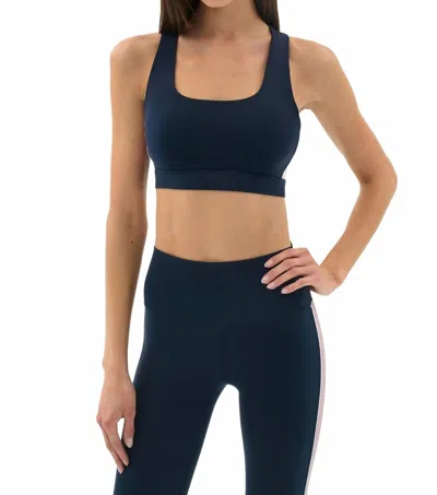 SPLITS59 LEXI RIGOR BRA IN INDIGO/BLUSH